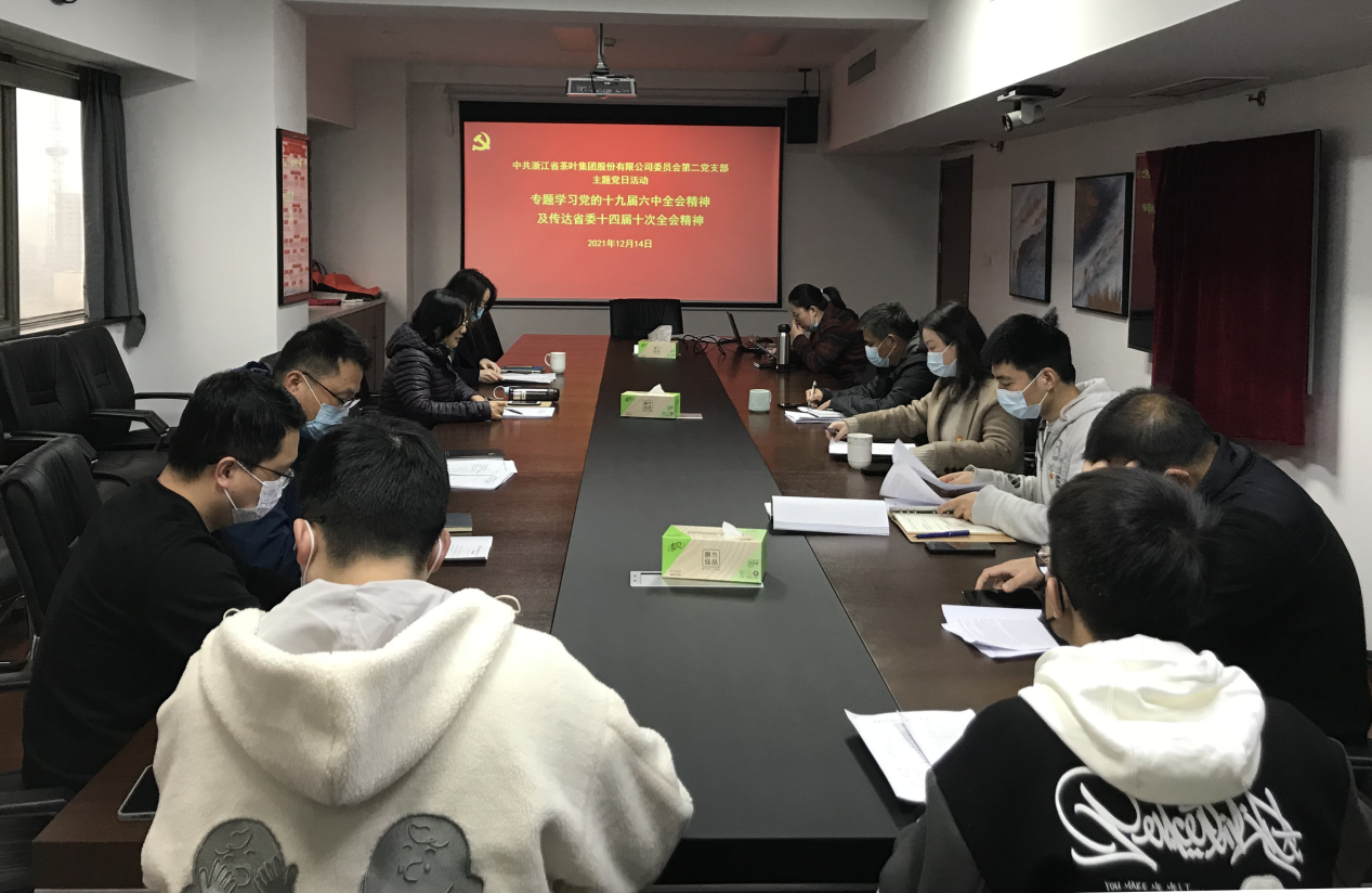 集团第二党支部组织专题学习党的十九届六中全会及省委十四届十次全会精神 集团第二党支部组织专题学习党的十九届六中全会及省委十四届十次全会精神